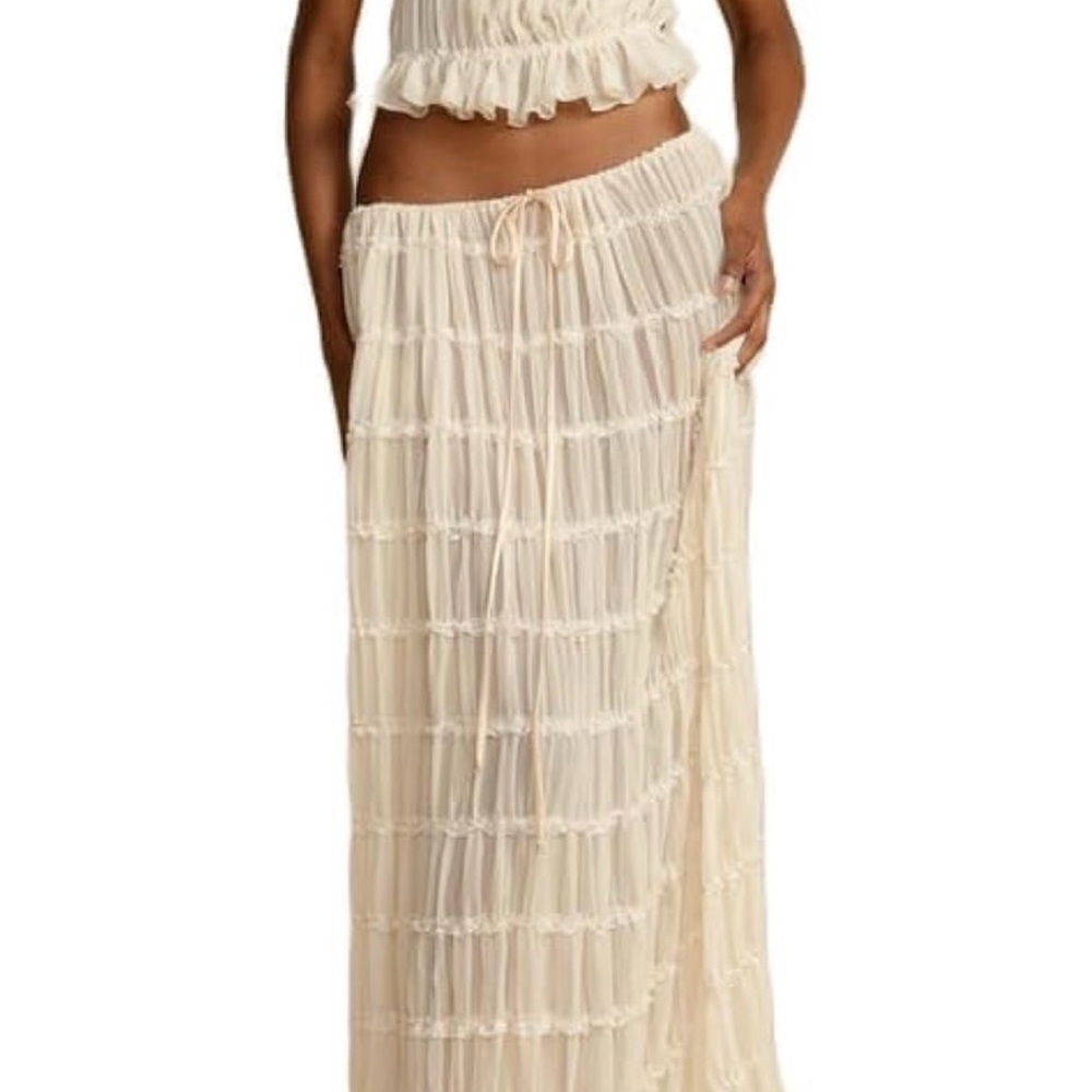 Amazon Cream Maxi Dress